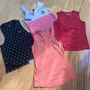 Nike running athletic tank bundle EUC.  XS